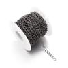 Cadeia de cauda de ferro única fivela de corrente tira lado longo torcido cadeia de extensão material da corrente diy colar pulseira brincos acessórios