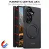 Adequado para capa de telefone com carregamento sem fio Samsung Z Fold 8 Ultra, proteção de 360 graus, fivela de anel rotativa, suporte de suporte magnético no quadro central