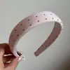 Diadema de tela de lunares estilo coreano para mujer, diadema antideslizante de alta gama para lavarse la cara, lindo accesorio para el cabello de corona alta para salir