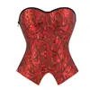 Comércio Exterior Mais Vendido Jacquard Cintura Marcada Modeladora de Corpo Roupa Íntima Menina Sensual Zíper Roupa Externa Body Colado Corselete com Barbatanas Sutiã de Barbatanas