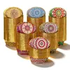 Patrón Retro Bohemio Oval Dorado Taza para Pastel Mesa de Postres Exhibición de Boda Taza de Papel para Cupcake