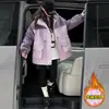 Chaqueta Acolchada para Niñas Otoño e Invierno 2025 Nueva Elegante y de Moda Cortavientos para Niñas Mayores, Parka Gruesa para Niños