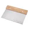 Cortador de Harina de Acero Inoxidable Más Vendido por el Fabricante con Rasqueta Medidora, Cortador de Rollos de Arroz para Salchicha, Rasqueta de Harina para Pastel Semicircular, Cortador Ondulado