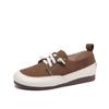 West Village Factory Personalizado 2025 Primavera e Verão Estilo Fada da Floresta Sapatos Femininos Rasteiros Couro Genuíno Moda Sapatos Casuais Esportivos Femininos