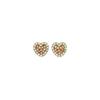 Aretes de Amor Rosados Atmosféricos de Moda Estilo Coreano para Mujer, Simples, Nicho, Diamante, Elegantes, Pequeños, Frescos, Lindos, Combinan con todo