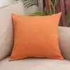 Almohada gruesa de lino de color puro, elegante sofá para el hogar, sala de estar, respaldo de 50 cm, cojín cuadrado para la cintura para el coche y la oficina