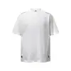 Yidao Vintage 2026 Verano Nuevo Bordado de Letras Desestructurada Manga Corta Marca de Tendencia Nicho para Hombres Cuello Redondo Holgada Media Manga