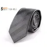 Corbata de Seda para Hombre Hecha a Mano de Fábrica Edición Estrecha de 5 cm Corbata de Poliéster Jacquard Rayada Profesional para Vestir Entrevista OEM