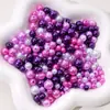 4-10mm ABS Agujero Recto Perlas de Imitación Redondas Hecho a Mano DIY Pulsera Collar Materiales para Ensartar Accesorios de Ropa Accesorios