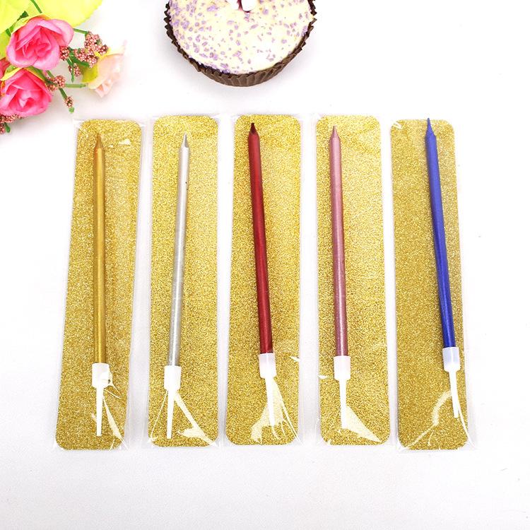 单支金属漆铅笔蜡烛