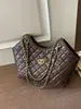 Bolso Tote de Viaje Estilo Chanel para Mujer, Gran Capacidad, Nuevo Modelo 2026, Bolso Grande con Cadena al Hombro, Estilo Relajado, Moderno