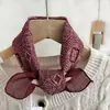 Pañuelo Cuadrado Pequeño de Algodón y Lino con Lunares Rojos y Anacardos para Mujer en Primavera y Verano, Pañuelo de Seda Pequeño Decorativo Versátil, Pañuelo de Cabeza de Moda Multifuncional