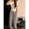 Pantalones de pijama para mujer de alta gama con diseño floral vintage, verano 2026, nuevos, casuales, versátiles, relajados, para casa, para caminar
