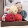 Fio de Veludo Esquilo, Fio para Cachecol de Espessura Média, Fio de Veludo Brilhante, Fio para Chapéu de Crochê Feito à Mão, Bolinha de Fio de Peso Pequeno, Fio para Bebê