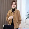2026 Primavera Ropa para Madres Estilo Chino Moda Reductora de Edad Nuevo Estilo Chino Otoño/Invierno Casual Adelgazante Favorecedor Talla Grande Chaqueta Versátil