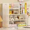 Estante de mesa, prateleira de armazenamento de mesa de estudo multicamadas, porta-livros e livros ilustrados infantis de grande capacidade