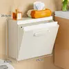 Portarrollos de Papel Higiénico para Baño Montado en Pared Sin Taladro Caja de Pañuelos Impermeable para Inodoro Caja de Papel Extraíble Estante para Papel Higiénico Caja de Almacenamiento