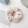 Elástico de Cabelo de Pelúcia Laço Intestinal Grande Outono e Inverno Novo ins Doce Corda de Cabelo de Coelho Artificial Headwear Simples Versátil