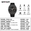 Popular Reloj Electrónico Senda de Alto Valor con Forma de Barril para Hombre, Reloj Despertador Deportivo de Tres Zonas Horarias de Moda para Estudiantes con Función de Repetición