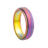 Anillo giratorio de acero inoxidable esmerilado de color oro rosa, tamaño estándar de EE. UU., transfronterizo, el artículo de joyería más vendido de Amazon
