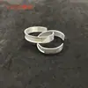 Estilo Étnico Pulsera DIY de Plata Miao Hecha a Mano Base Vacía Portador Accesorios de Bordado Miao Antiguo Pieza Bordada Incrustada Pulsera Ancha Base Vacía