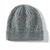 Gorro Clássico de Malha 100% Caxemira Feminino para Outono/Inverno 2026, Quente, à Prova de Vento, Versátil, que Faz o Rosto Parecer Menor