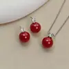 Brincos de Pérola de Princesa com Acabamento de Luxo, Cinza-Prata, Tarraxas de Pérola Simples e Versáteis, Conjunto de Pingente de Madrepérola para Mulheres, Transmissão ao Vivo