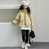 Chaqueta para Niñas Primavera y Otoño 2026 Nueva Elegante Casual con Capucha Cortavientos para Niños Mayores Atuendo de Otoño Top