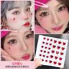 Nail art Net maquillaje de ojos rojos Taladro de gota de diamante Taladro de lágrima de diamante roto Palo autoadhesivo Maquillaje flash Diamante Joyería Pegatina creativa para niños Palo