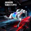 Regalo del Día del Niño: Perro Robot Stunt Inteligente con Control Remoto de IA Chino con Comunicación por Voz, Programación Eléctrica, Comando y Funciones de Iluminación