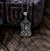 Colgante de plata pura S925 estilo chino taoísta de Zhao Gongming Dios de la Riqueza, collar versátil personalizado estilo chino nuevo vintage de los Cinco Dioses de la Riqueza