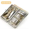 Conjunto de facas para pedicure com 19 peças, tesoura de unha em aço inoxidável, cortador de unha, conjunto completo de ferramentas para manicure, aço inoxidável