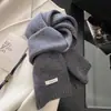 Bufanda Azul Klein para Mujer, Nuevo Estilo Coreano Invierno 2025, Atmósfera de Alta Gama, Versátil, Engrosada, Bufanda Cálida para el Cuello para Hombres