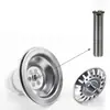 Tornillo de desagüe de cocina estilo europeo, varilla de conexión de salida de desagüe extendida, accesorios de tornillo para lavabo de piedra cerámica