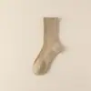 Meias Esportivas Masculinas de Terry Cor Sólida Meias de Toalha Quentes de Inverno Esportes ao Ar Livre Base de Terry Alta Elasticidade Meias Médias-Altas