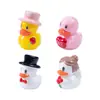 Novos Produtos Transfronteiriços Fofo Casal Casamento Patinho Amarelo Figuras Decoração DIY Acessórios Micro Paisagem Decorações de Mesa