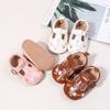 Zapatos de bebé de moda multicolor primavera y otoño bordados para niños pequeños de cuero suela de goma antideslizante BMB4145