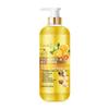 Gel de Banho Esfoliante com Ácido Kójico Manteiga de Karité Esfoliante Corporal de Frutas Gel de Banho Papaia Grande Capacidade 1L Sabonete Líquido