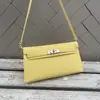 Nova Bolsa Kelly de Linha de Cera Feita à Mão Bolsa Feminina de Couro Genuíno Couro de Cabra Ombro Transversal Portátil Retro Versátil Bolsa de Axila