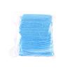 Chapéu descartável azul branco não tecido tira cap fábrica queda de cabelo cogumelo cap oficina uso chapelaria