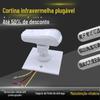 Detector de cortina infravermelho plug-in com fio 86 suporte normalmente aberto e normalmente fechado sonda infravermelha janela porta alarme de indução