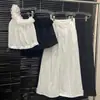 Llegada Nueva Verano 2026 Conjunto de Moda con Flores 3D para Mujer Top Corto de Un Hombro Nicho + Pantalones Casuales de Pierna Ancha