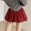 Falda Corta Floral Pura y Dulce Estilo Coreano para Mujer, Verano, Cintura Alta, Casual, Versátil, Línea A, Hinchada, Anti-Exposición, Pantalones Calabaza