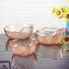 Estilo japonês criativo martelo padrão Phnom Penh taça de vidro casa transparente vegetal e fruta prato salada tigela prato estilo nórdico Internet Celebrity Tableware