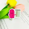 Parche de Gatito Helado de Dibujos Animados Acrílico Lindo Huevo Helado Pizarra Joyería DIY Brillo Fino Crayón Manzana