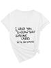 Amazon Te Quiero Carta Simple Camiseta de Manga Corta con Cuello en V para Mujer Venta al Por Mayor Respaldo de Camiseta Comercio Exterior Transfronterizo