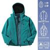 Jaqueta com Capuz para Uso Externo, Jaqueta Três em Um Confortável e Quente para Outono e Inverno, Jaqueta à Prova de Vento e Impermeável para Montanhismo para Homens e Mulheres