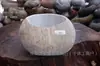 Bacia de seixo natural cálamo carnudo ecológico original grama de moeda de cobre aquário de pedra original vaso de flor narciso criativo vaso de flor Zen