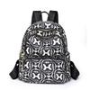 Mochila de Gran Capacidad de Tela Oxford de Nailon Nuevo Estilo Coreano Mochila Pequeña para Mujer Mochila Estampada de Moda para Mujer Bolso de Mujer