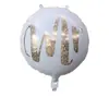 Venta al por mayor transfronteriza Globos Redondos de Papel de Aluminio de 18 pulgadas Sr.Sra. Forma de Corazón Decoraciones de Boda Amor Día de San Valentín Inflables